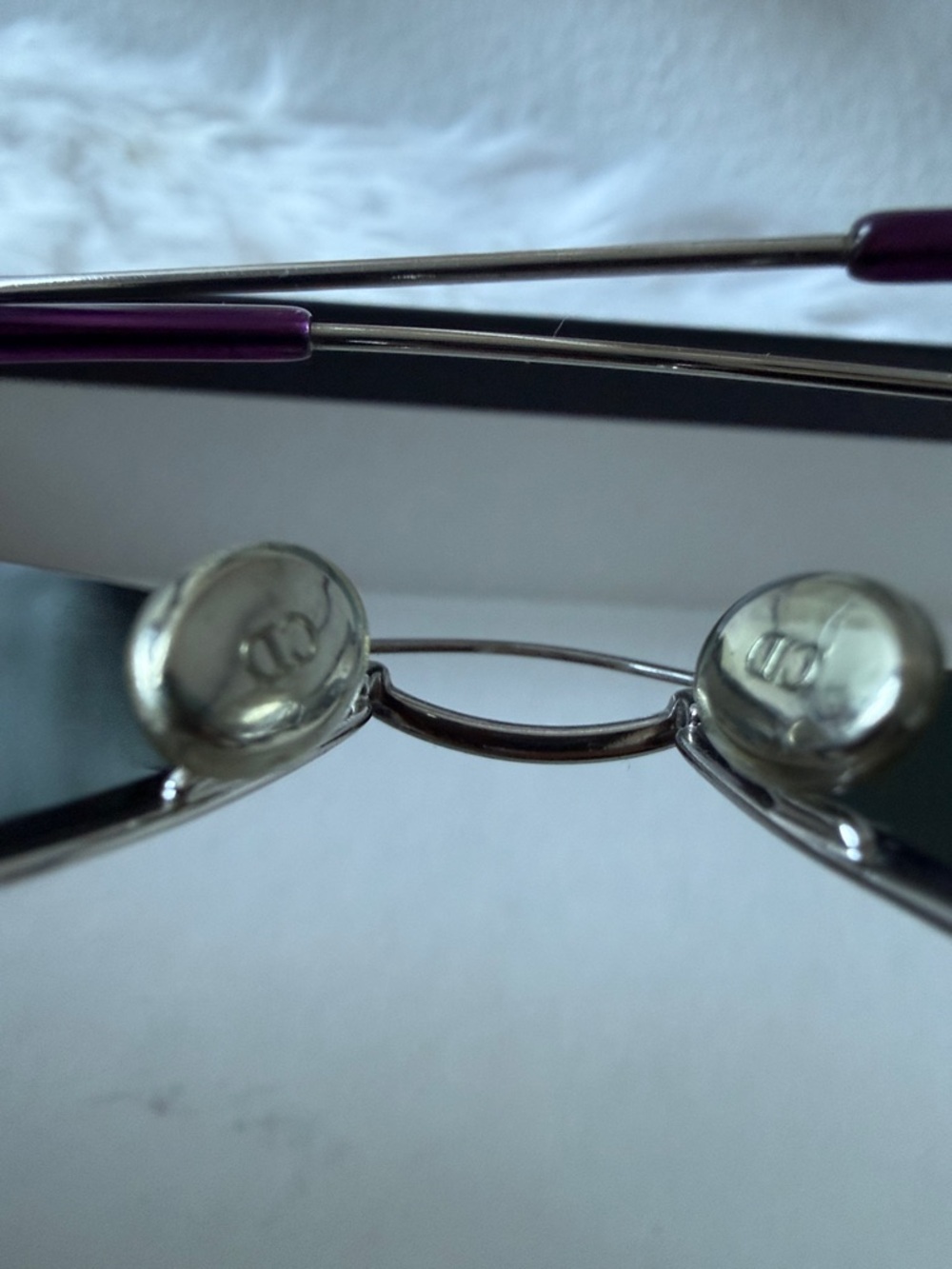 Dior Silver Mirror Sunglasses - Picture 7 of 9